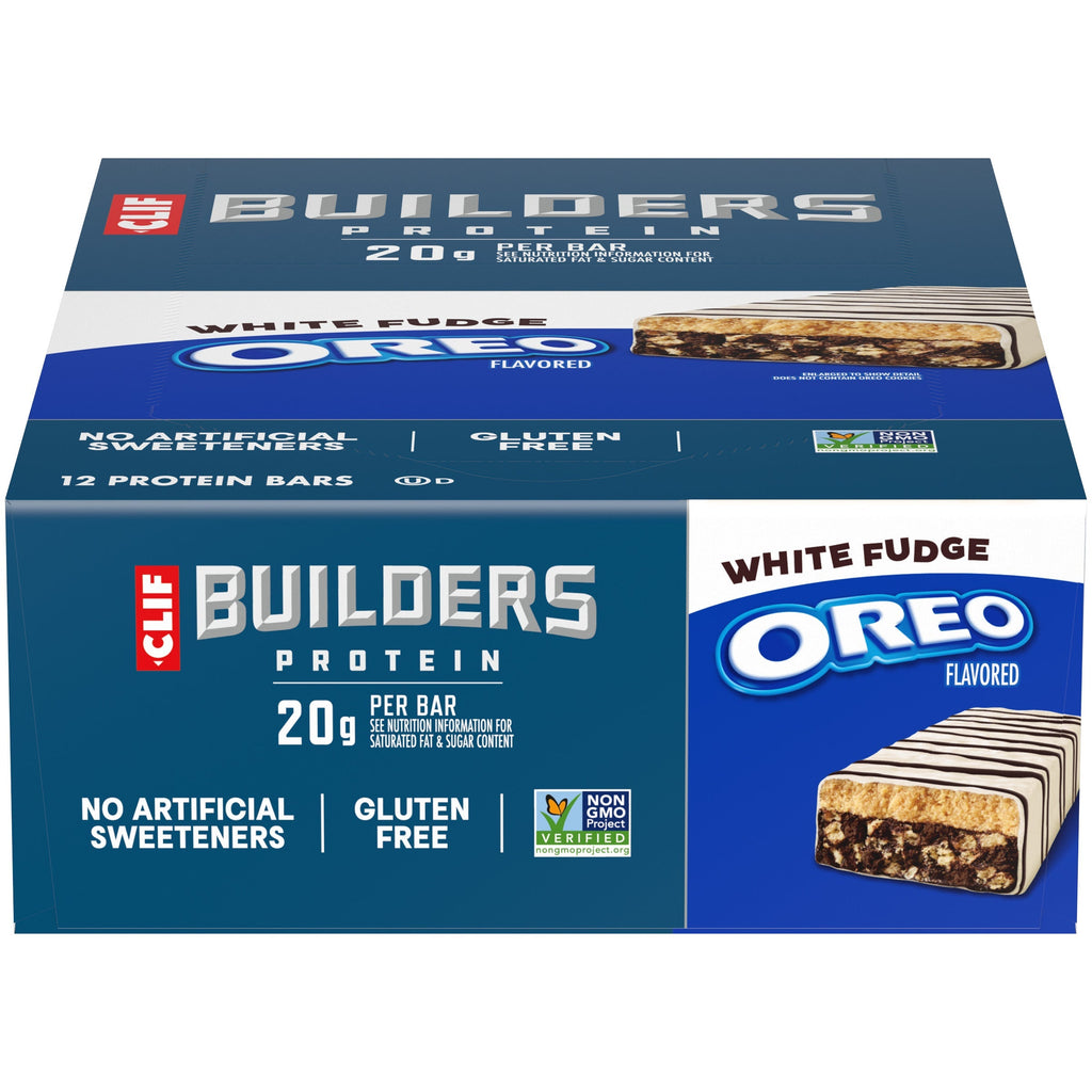 CLIF White Fudge OREO-Flavored Plant Based Protein Bars L1