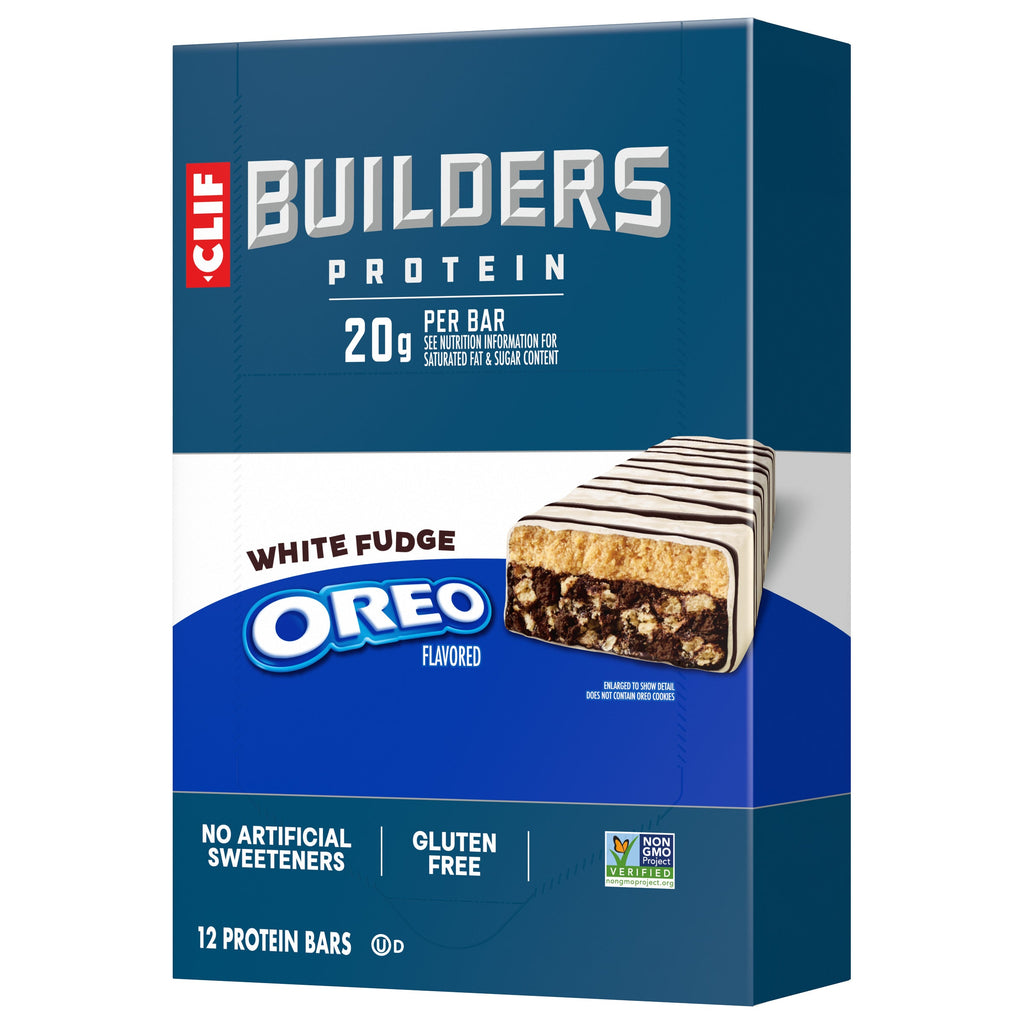 CLIF White Fudge OREO-Flavored Plant Based Protein Bars L1