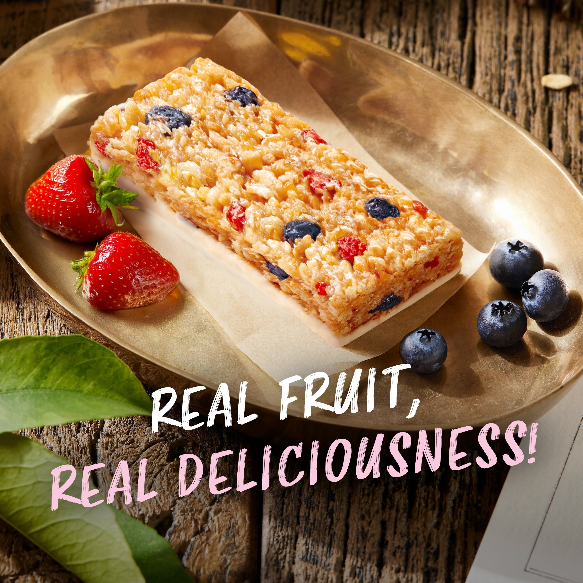 Berry Bars Mixed Berry Flavor Gluten Free Snack Bars, Non-GMO Protein Bars O5