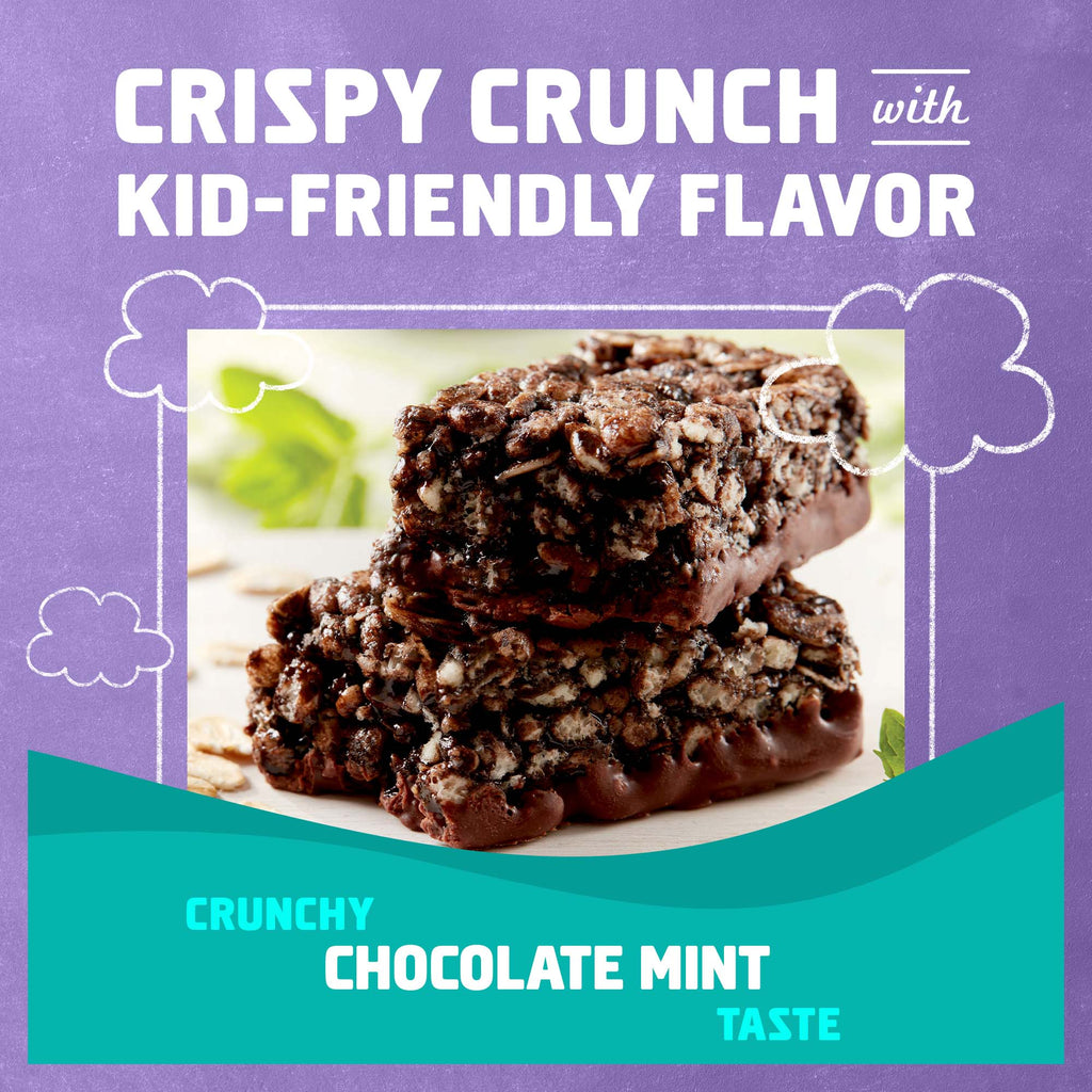 Protein Chocolate Flavored Mint Crispy Snack Bars, Gluten Free Protein Bars N0