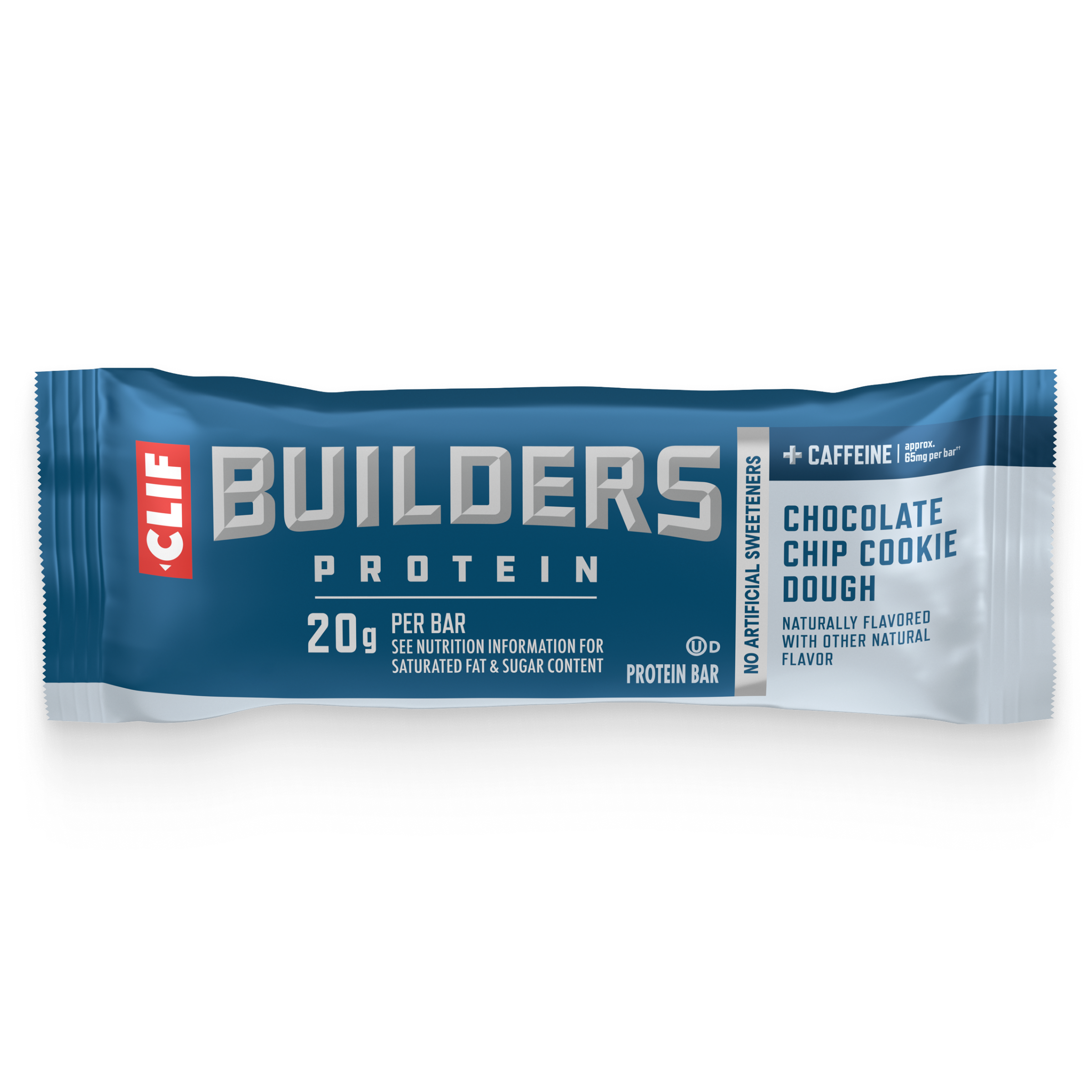 CLIF + Caffeine Chocolate Chip Cookie Dough Flavor Plant Based Protein Bars T0