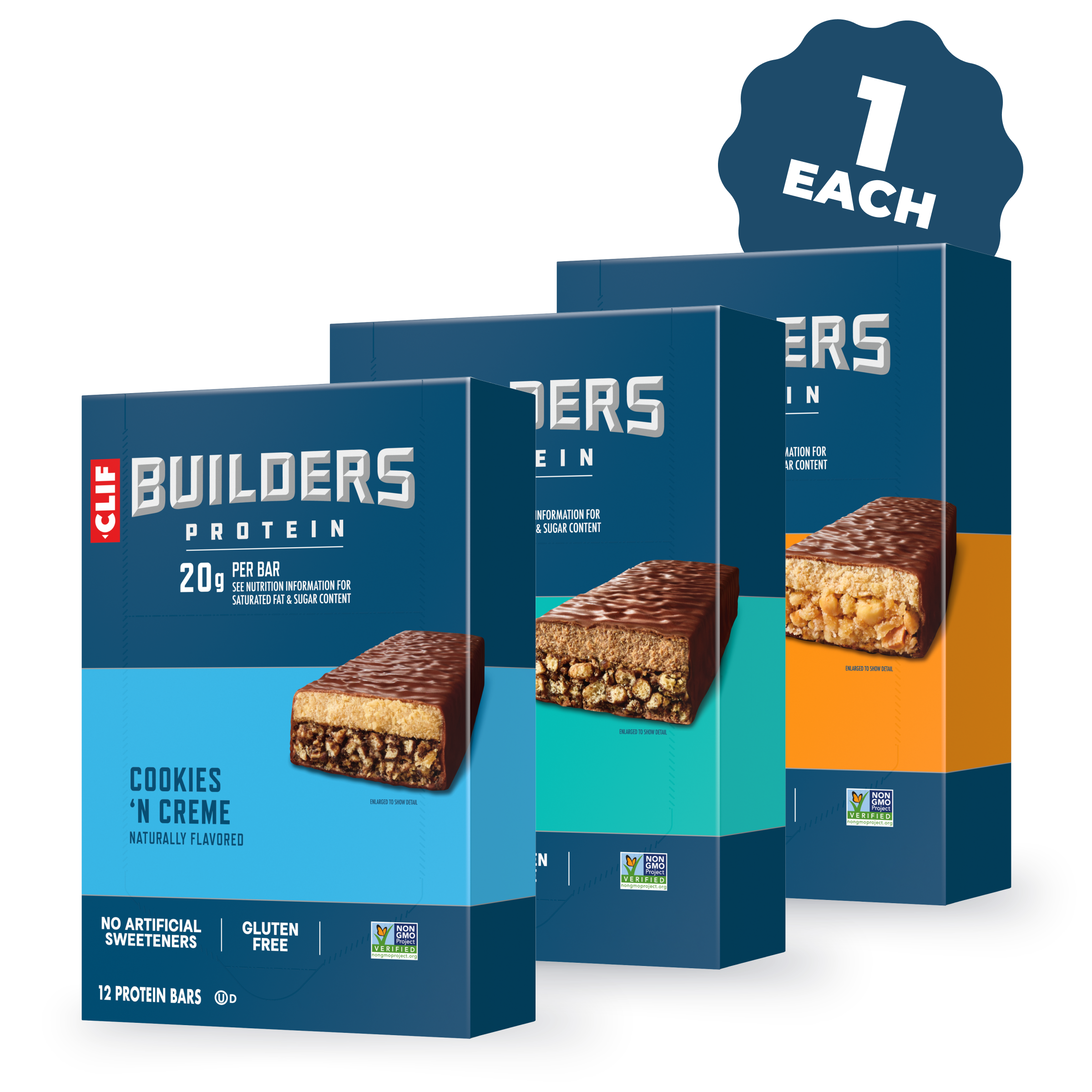 CLIF Protein Bar Bulk Variety Pack, 36 Bars D2