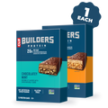CLIF Chocolatey Mint and Chocolatey Peanut Butter Plant Based Protein Bars Variety Pack, 24 Bars K1
