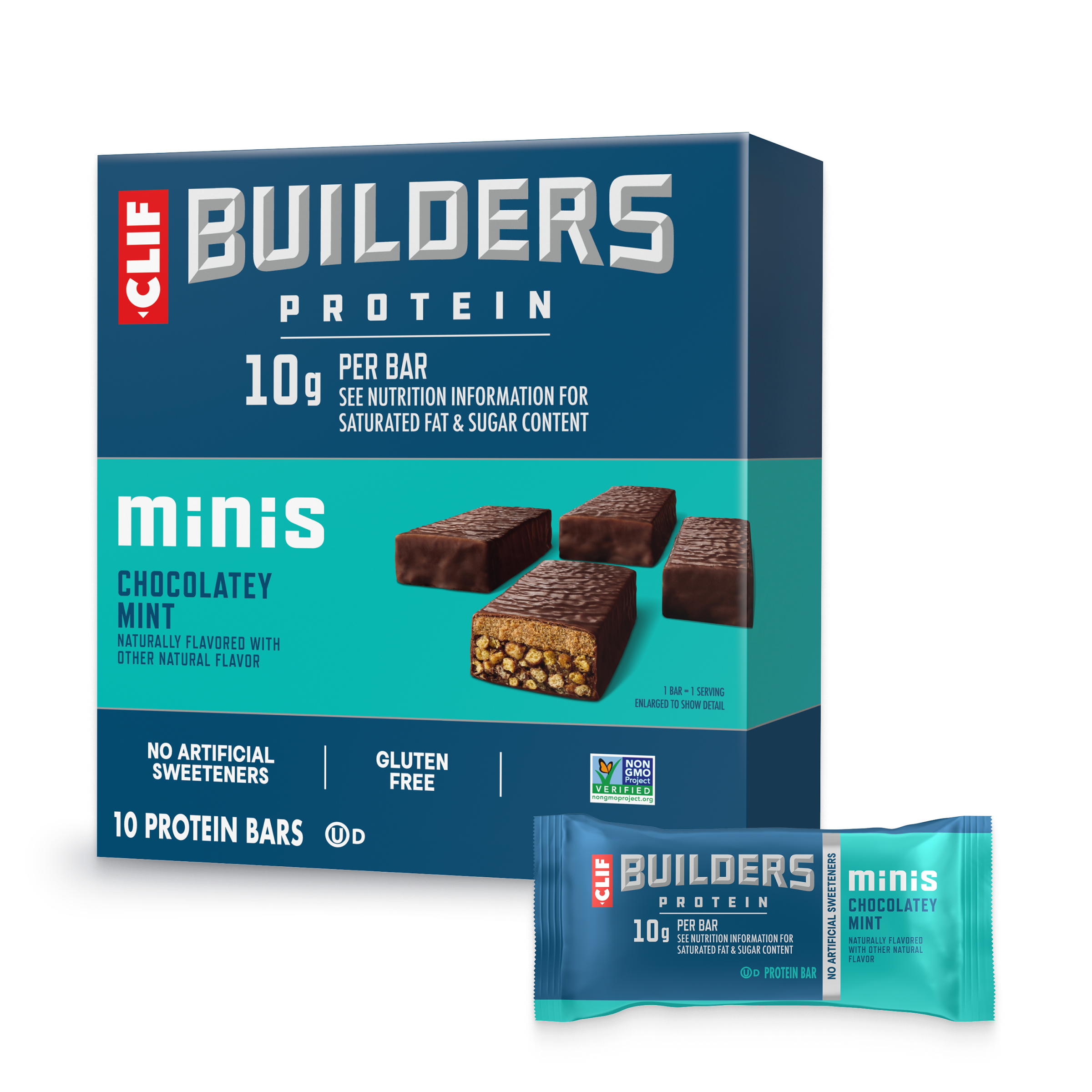 CLIF Minis Chocolatey Mint Plant Based Protein Bars I8