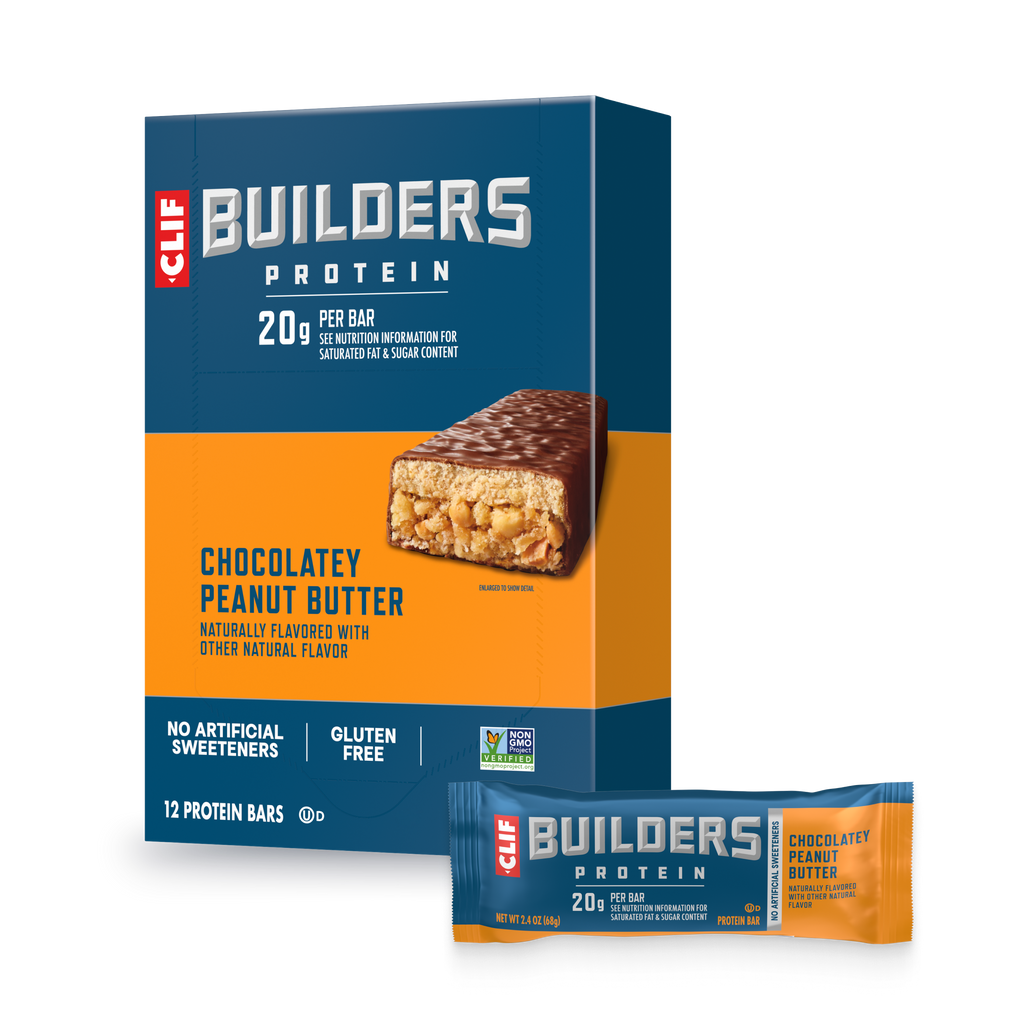 CLIF Chocolatey Peanut Butter Plant Based Protein Bars U5