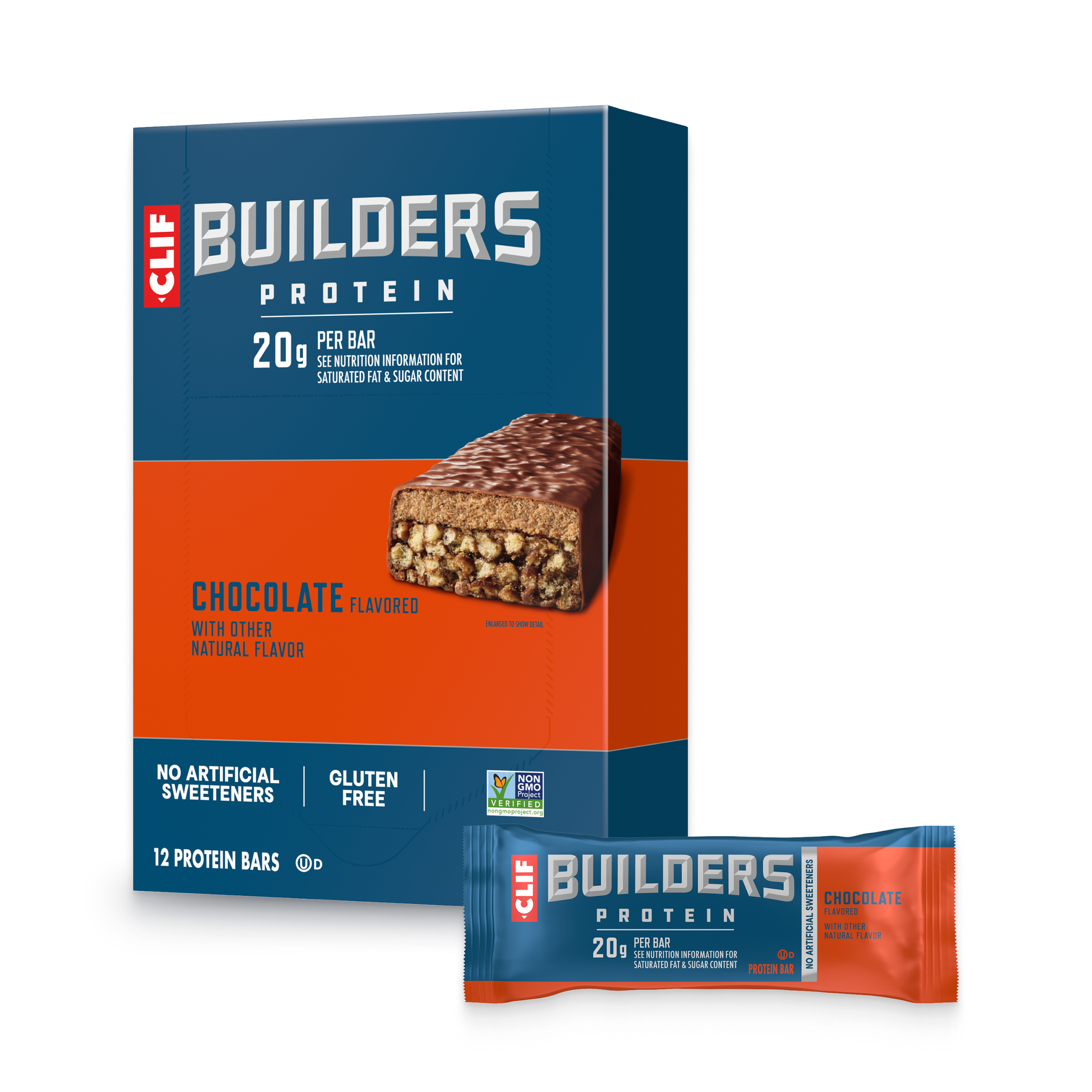 CLIF Chocolate Flavor Plant Based Protein Bars Z7