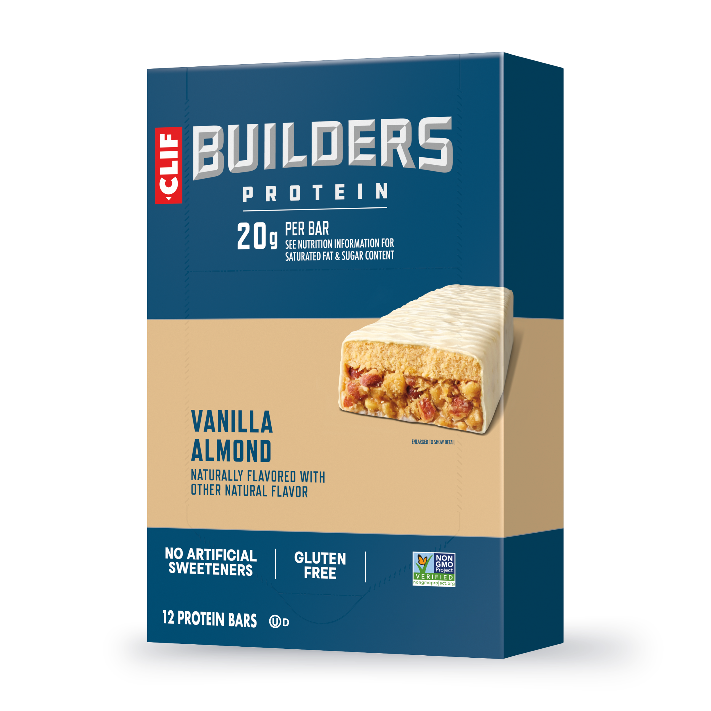 CLIF Vanilla Almond Flavor Plant Based Protein Bars G3