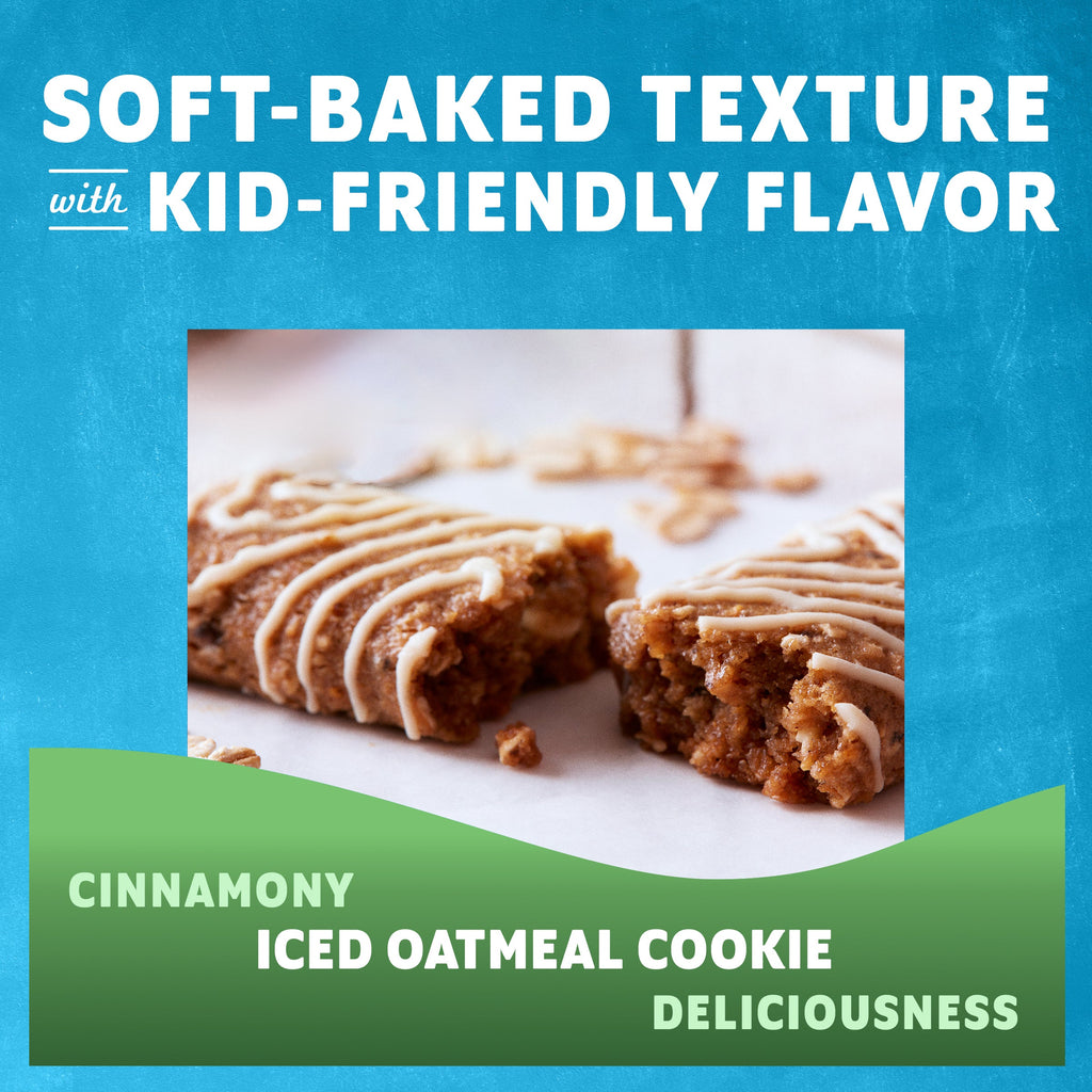 Iced Oatmeal Cookie Soft-Baked Energy Snack Bars, Organic Granola Bars X1