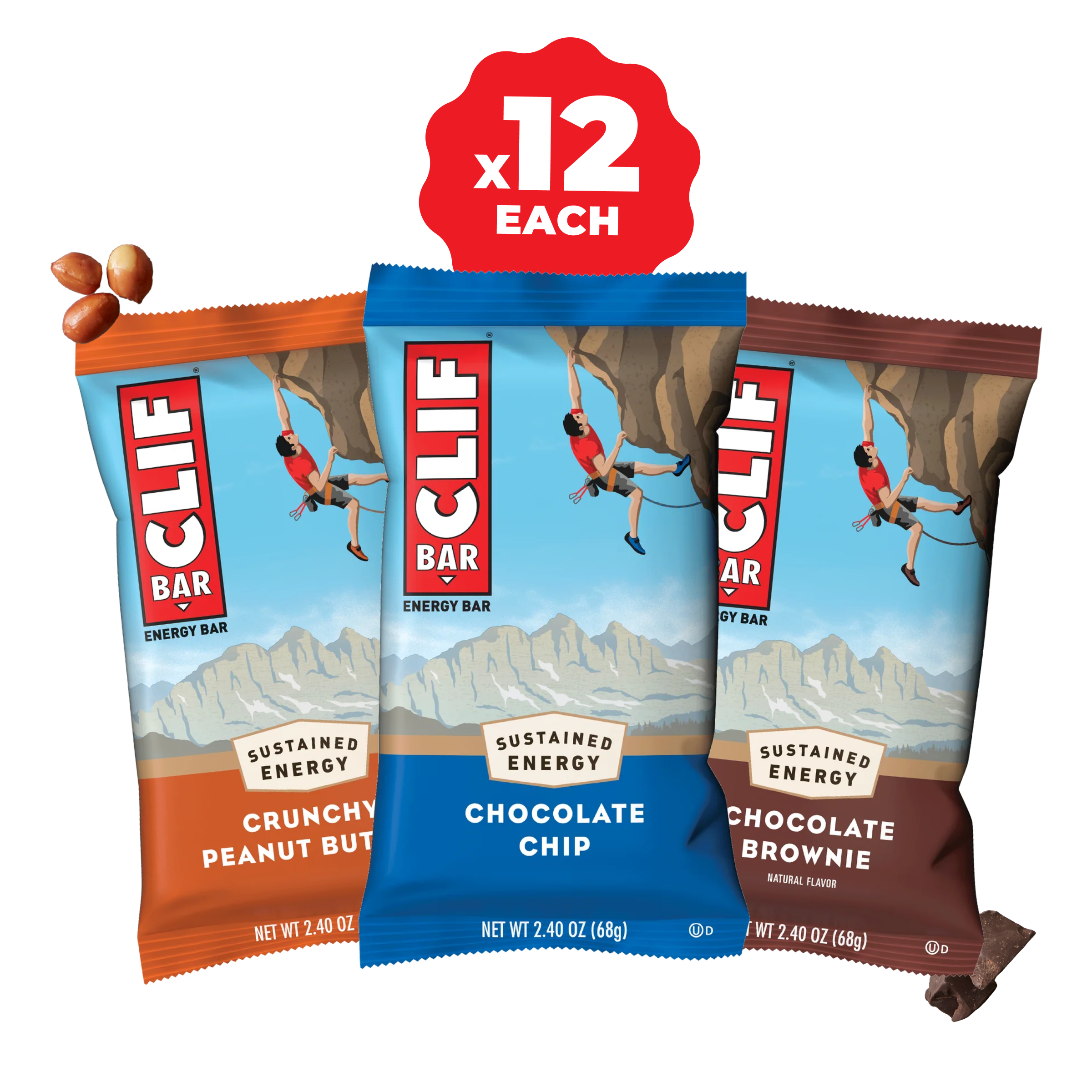 BAR Top Sellers Variety Pack, 36 Bars K3