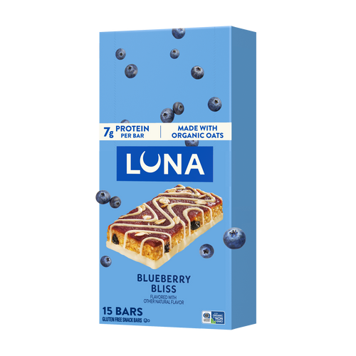 Bar Blueberry Bliss Flavor Gluten Free Snack Bars, Non-GMO Protein Bars G2