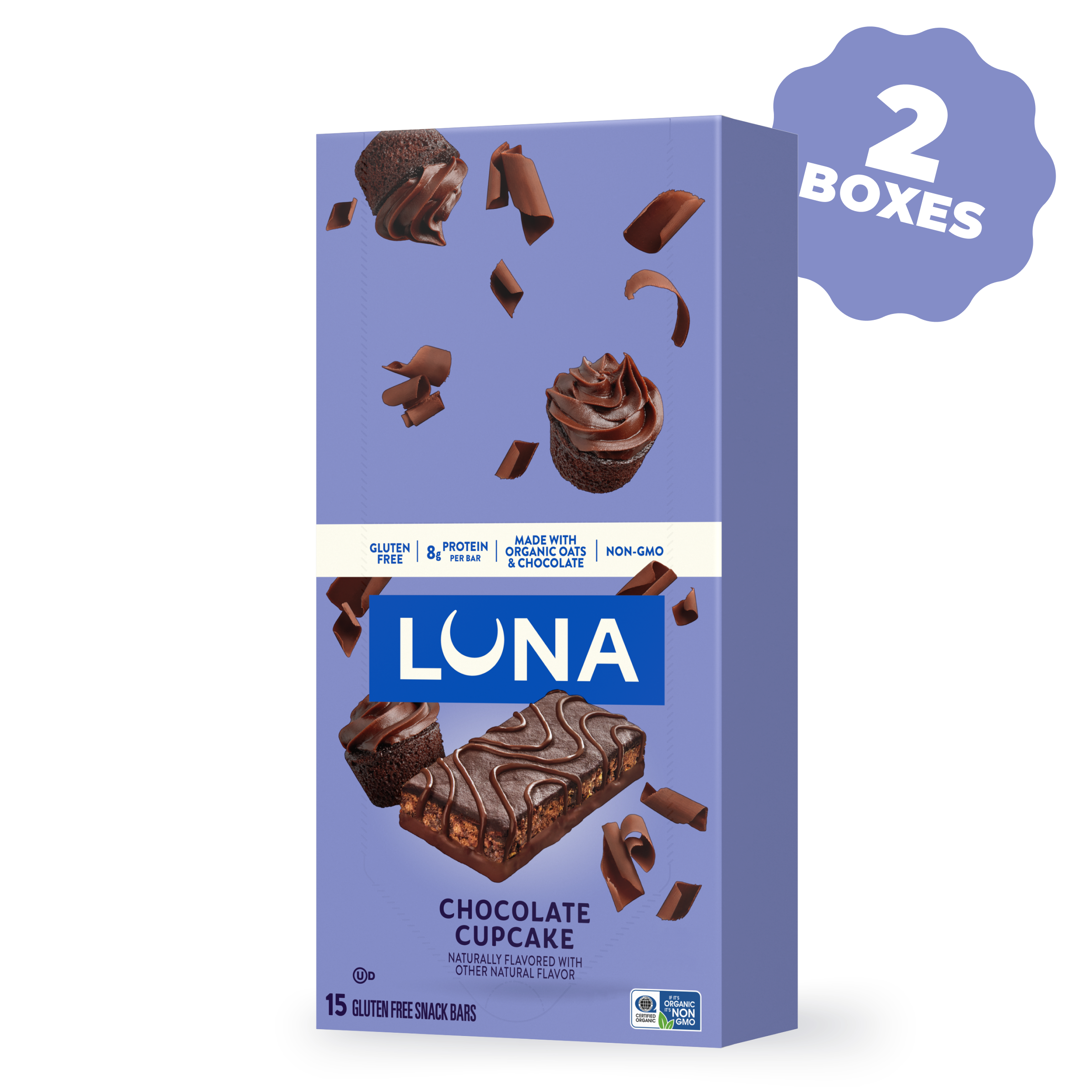 Bar Chocolate Cupcake Flavor Gluten Free Snack Bars, 30 Bars V1