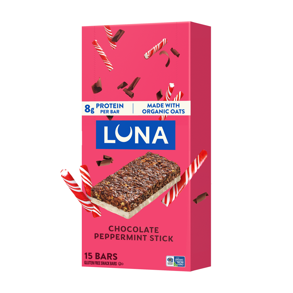 Bar Chocolate Peppermint Stick Flavor Gluten Free Snack Bars, Non-GMO Protein Bars P2