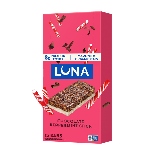 Bar Chocolate Peppermint Stick Flavor Gluten Free Snack Bars, Non-GMO Protein Bars P2