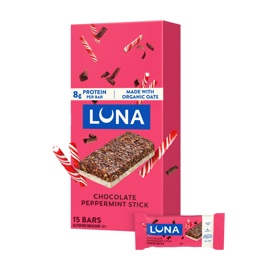 Bar Chocolate Peppermint Stick Flavor Gluten Free Snack Bars, Non-GMO Protein Bars P2