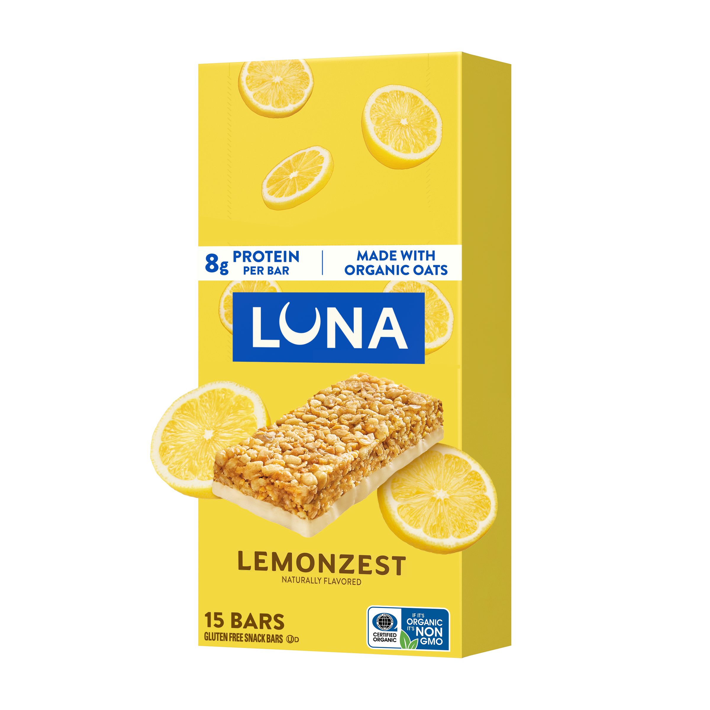 Bar LemonZest Flavor Gluten Free Snack Bars, Non-GMO Protein Bars C3