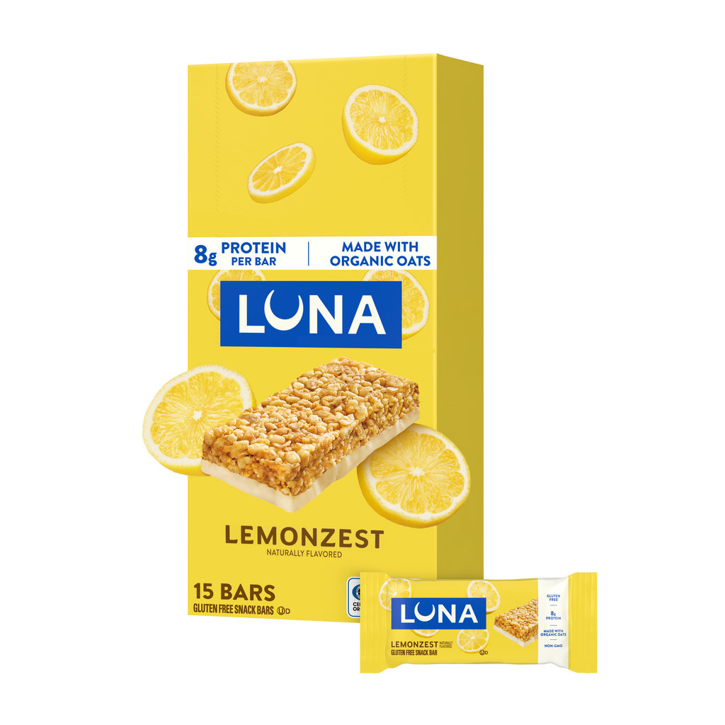 Bar LemonZest Flavor Gluten Free Snack Bars, Non-GMO Protein Bars C3