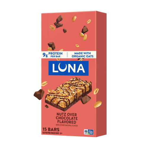 Bar Nutz Over Chocolate Flavor Gluten Free Snack Bars, Non-GMO Protein Bars Y6