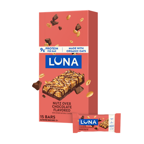 Bar Nutz Over Chocolate Flavor Gluten Free Snack Bars, Non-GMO Protein Bars Y6