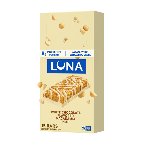 Bar White Chocolate Macadamia Flavor Gluten Free Snack Bar, Non-GMO Protein Bar J5