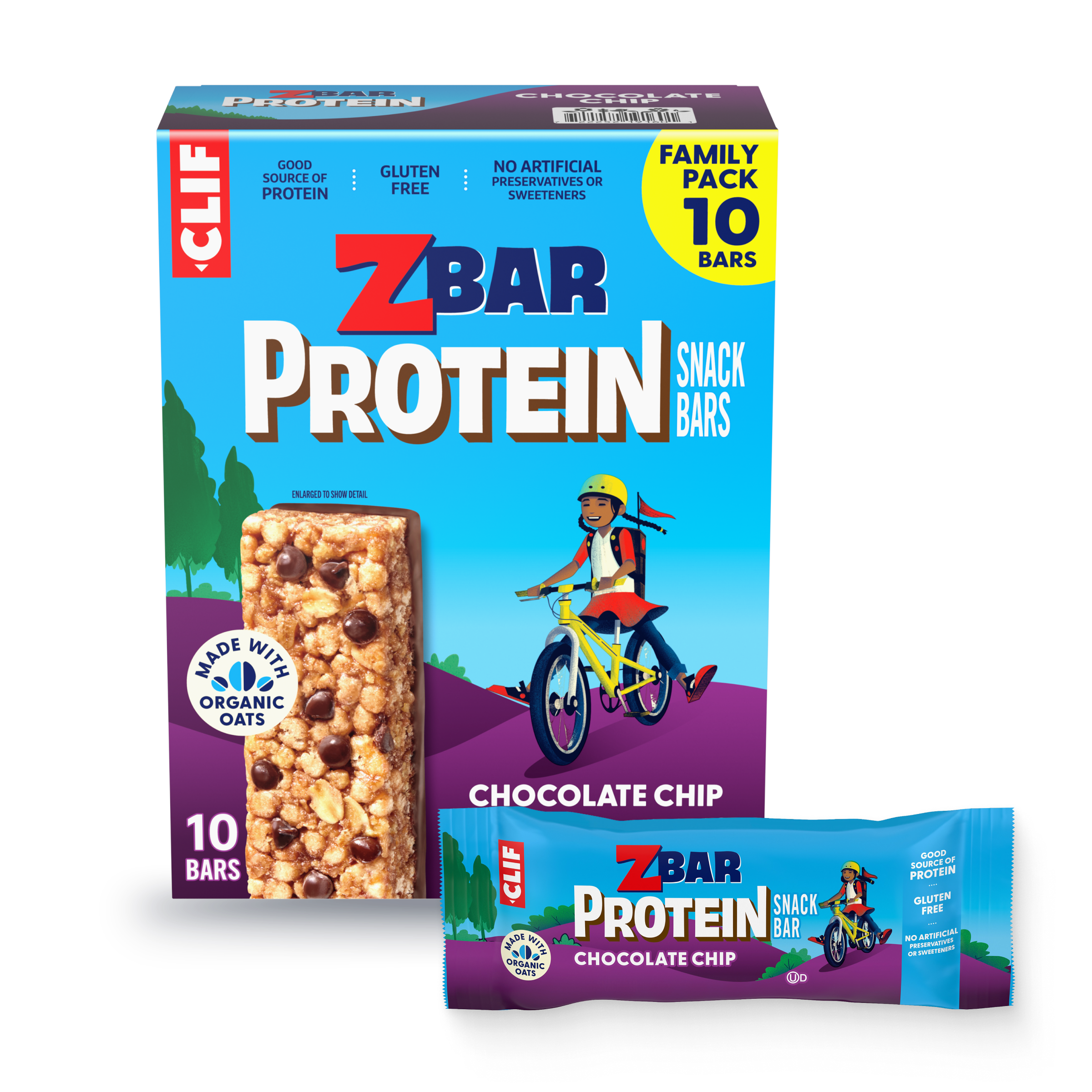 Protein Chocolate Chip Crispy Snack Bars, Gluten Free Protein Bars K6