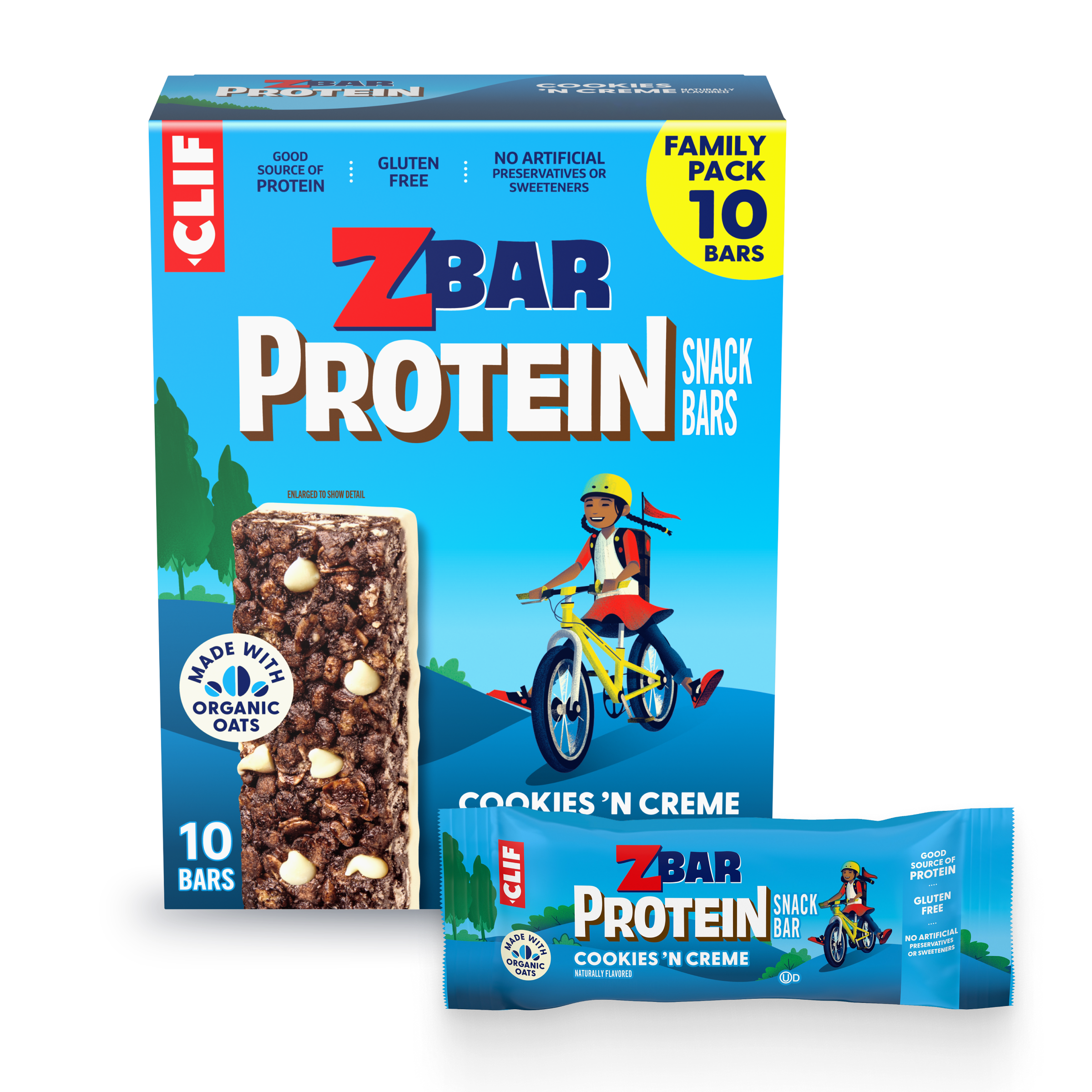 Protein Cookies 'N Creme Crispy Snack Bars, Gluten Free Protein Bars Y8