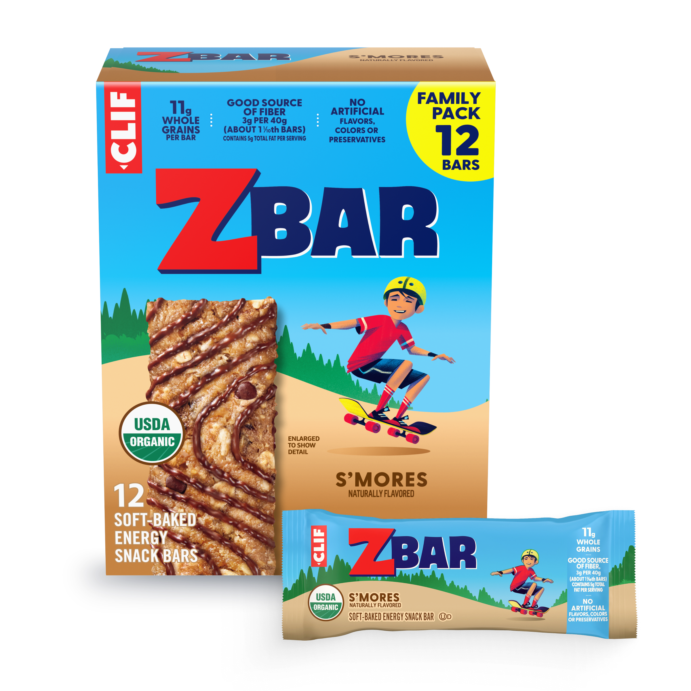 S'mores Soft-Baked Energy Snack Bars, Organic Granola Bars L3